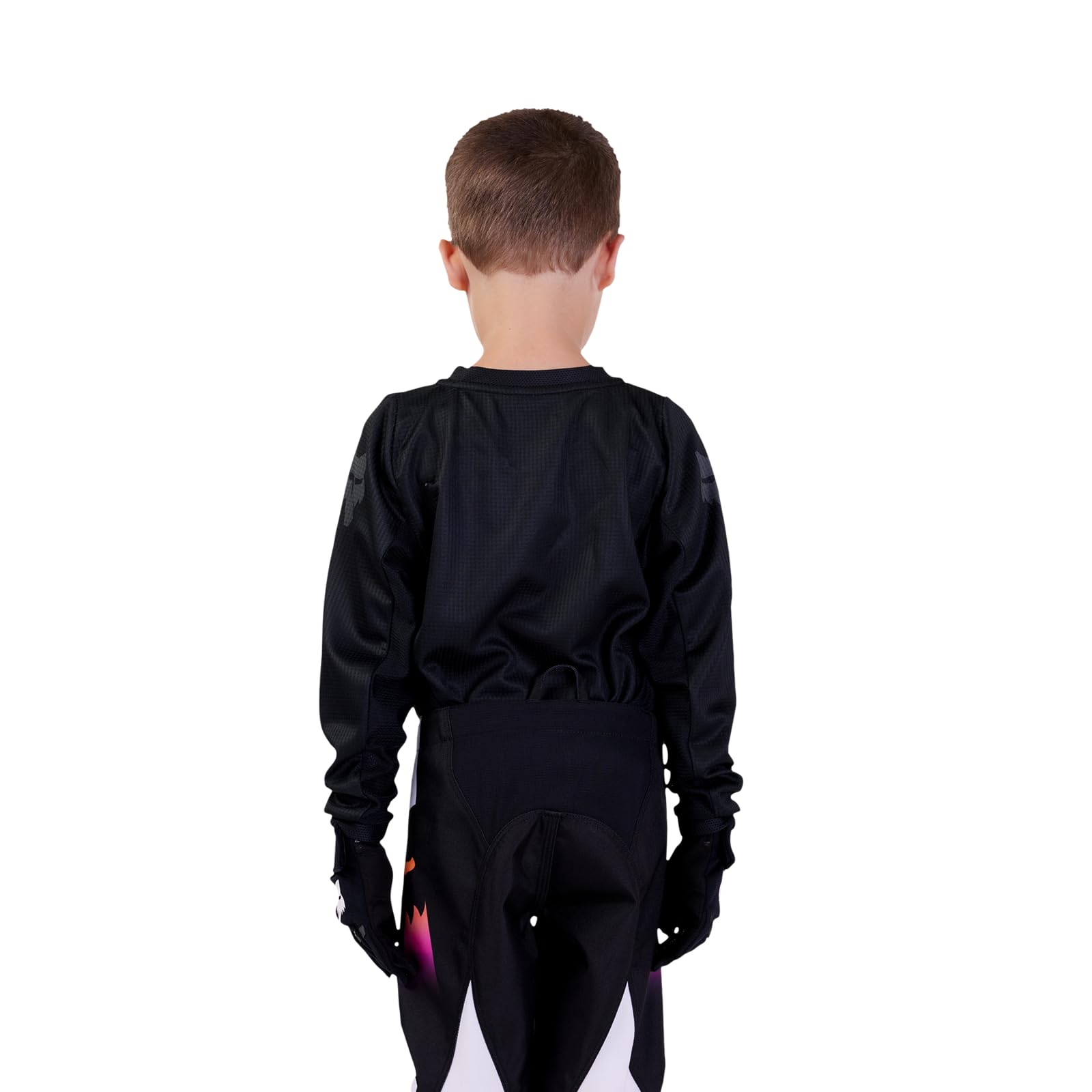 Fox Racing Kids' 180 Motocross Dirt Bike Jersey, Black/Black, Small