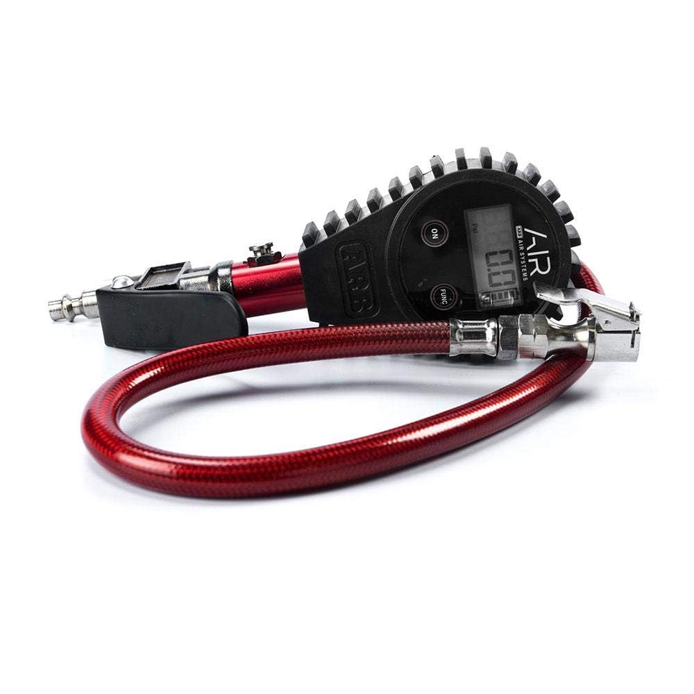 ARB Digital Tire Pressure Gauge ARB601, 25-75 PSI, Metal, Braided Hose, Inflator/Deflator, Factory Color