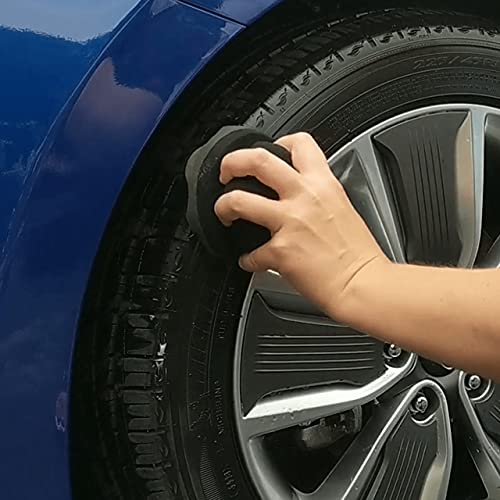 Ipely Tire Shine Brush, Tire Dressing Brush With Storage Base, High Density Bristles Tire Shine Applicator Brush For Auto Detail
