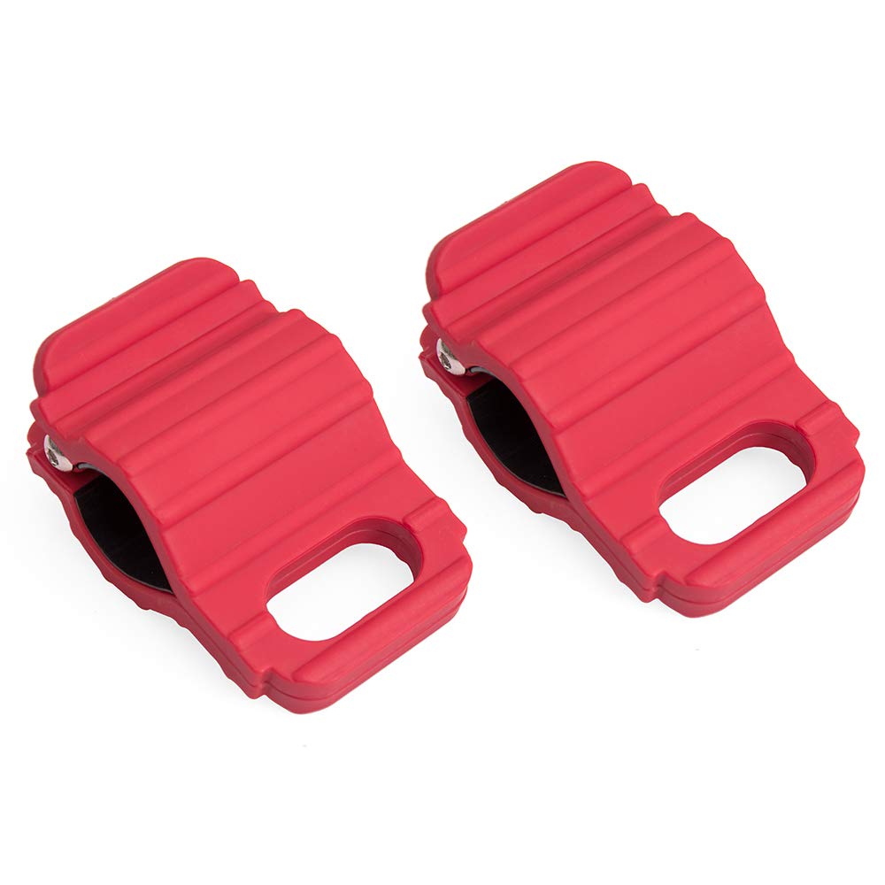 MOTO4U Tie Down Clamp for Motorcycles/ATV/UTV/Jet Ski/Snowmobile - Red Nylon