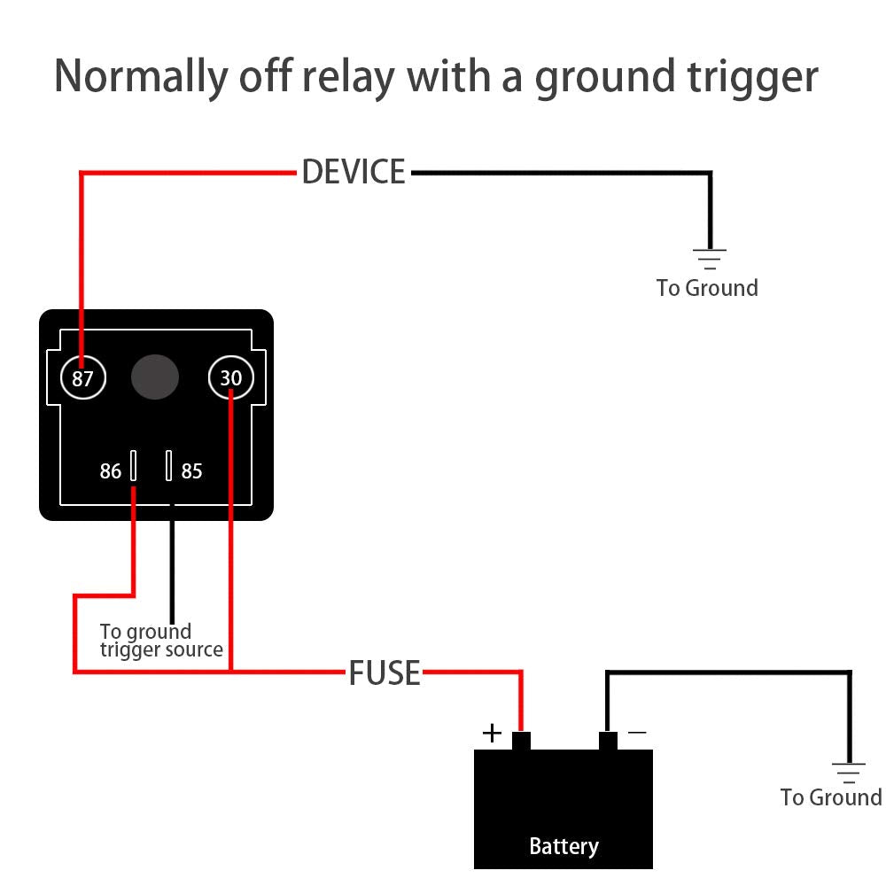 Irhapsody 250A 12V Relay, 4 Pin Spst High Current Control, Split Charge Switch