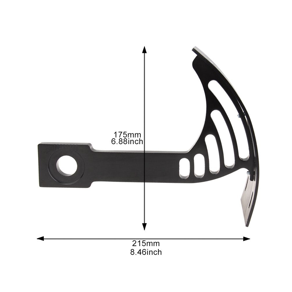SUNPIE Motorcycle License Plate Bracket - Black Aluminum Side Mount, Mo-mount, Fits All Sport Bikes