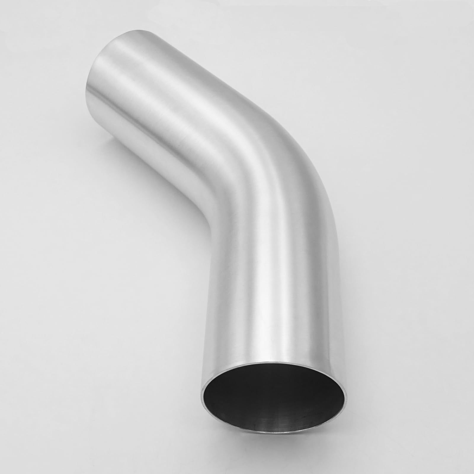 Ac Performance 2.75'' (70Mm) Od 45 Degree Aluminum Elbow Intercooler Pipe Air Intake Tube, 1.5D Radius, Brushed Finish