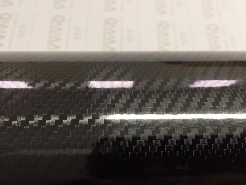 Vvivid Epoxy High Gloss Black Carbon Vinyl Automotive Wrap Film Diy Easy To Install No Mess (2Ft X 5Ft)