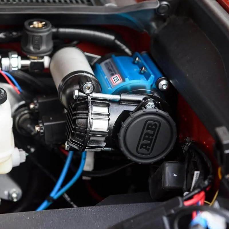 ARB CKMA12 On-Board Air Compressor - High Performance 12V for Air Locker Differentials & Tire Inflation - Multicolor