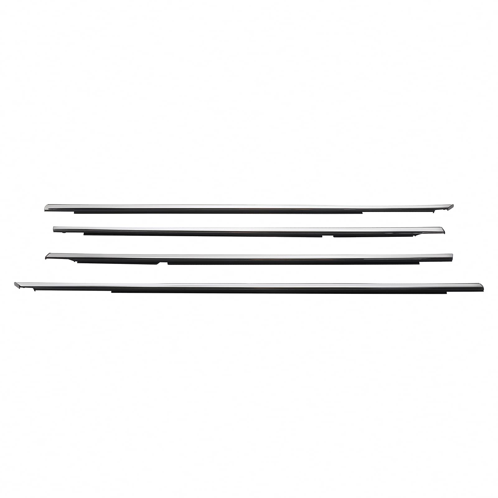 MotorFansClub 4PCS Window Sealing Weatherstrip Fit for Honda Accord 2008 2009 2010 2011 2012 Sealing Strip Door Outside Trim, Ch