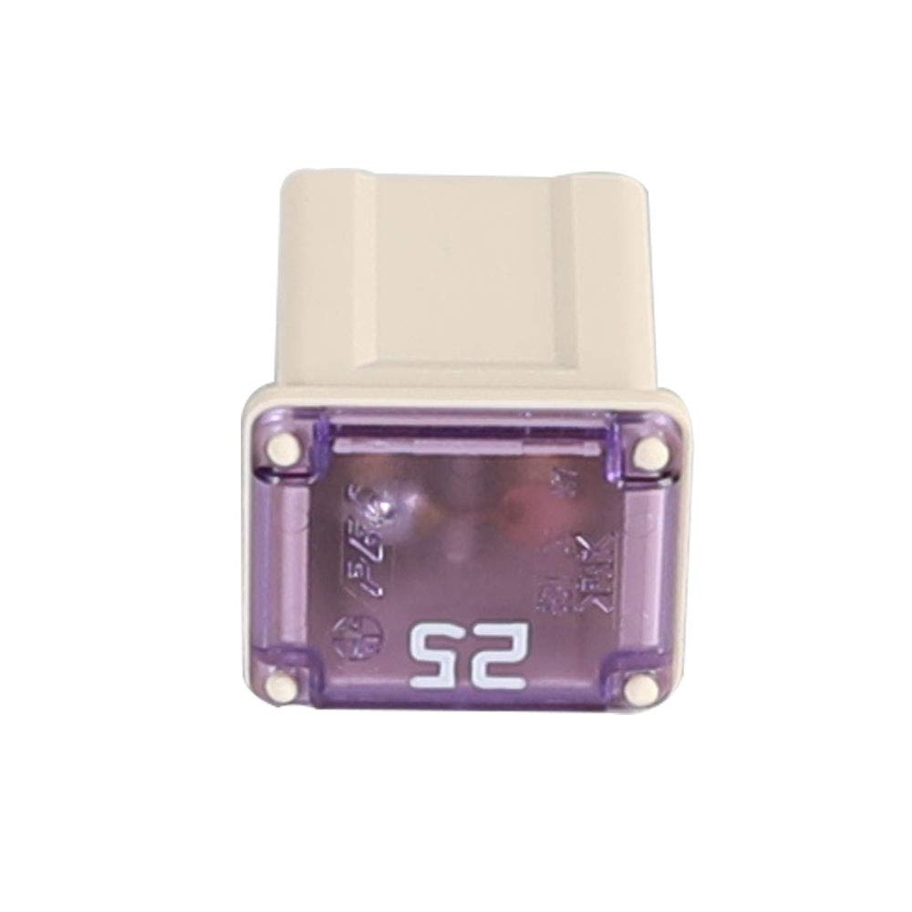 25 Amp Jcase Fuse Fmx-25 Low Profile Fuse Female Maxi Fuse Mini Automotive Box Shaped Fuses (10 Pack)