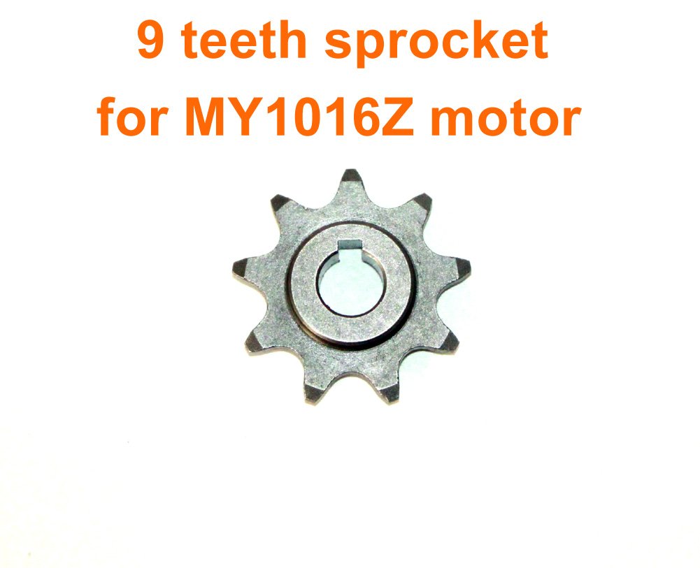 L-faster 9 Tooth Sprocket for Bike Motor MY1016Z MY1018, Alloy, Model 43224-1721, Engine Sprocket for 410