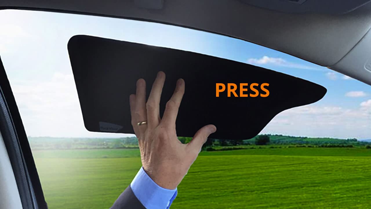 TuckVisor Blackout Sunshade Extender for Car Window - Anti-Glare, UV Protection, Black, 1 Pack