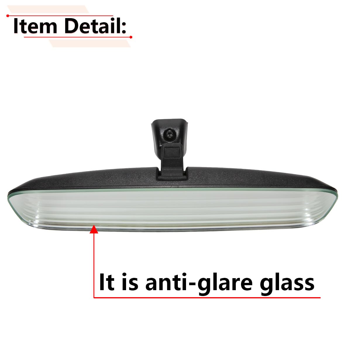 RLB-HILON 10.5    Frameless Rear View Mirror, Universal Fit Type, Compatible with Jeep Kia Hyundai Nissan Toyota Ford Honda And