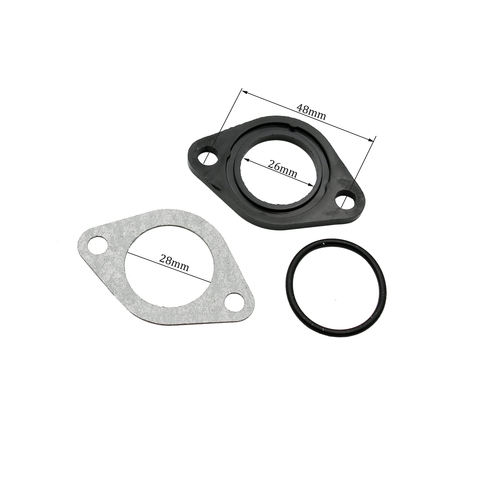 26Mm Carburetor Carb Carby Intake Carb Manifold Gasket For 125Cc 150Cc Pit Dirt Bike Quad Atv Buggy Pack Of 2