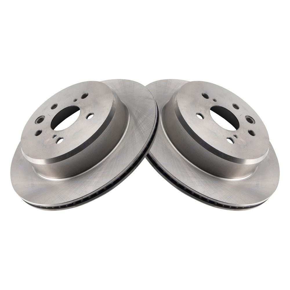 Trq Rear Brake Rotors Set Vented Compatible With 2016-2017 Lexus Gs200T 2018-2019 Gs300 2013-2020 Gs350 2013-2018 Gs450H Is200T
