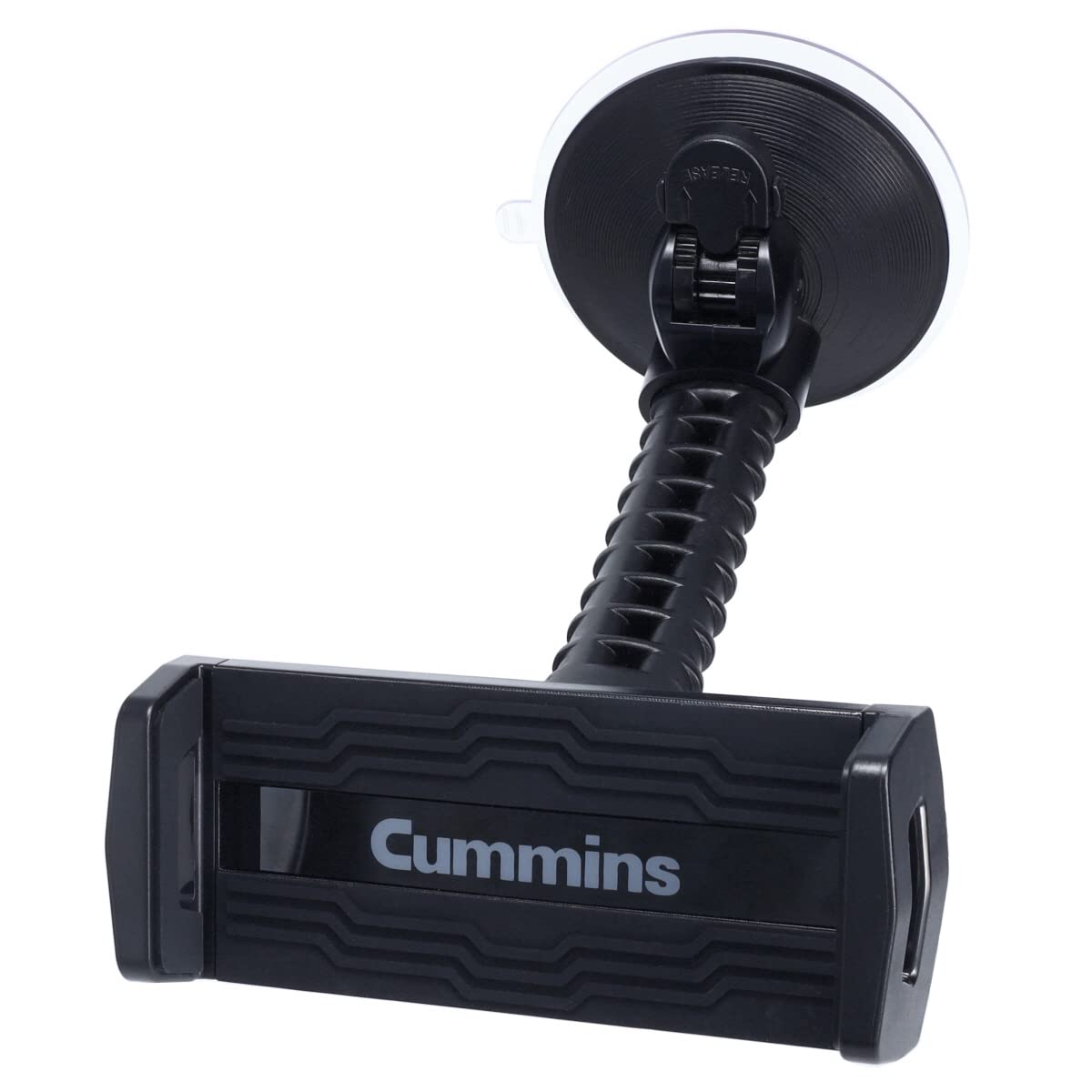 Cummins Windshield Tablet Mount Cmnwstblt - Suction Cup Holder For Car Window Or Dash Universal Compatibility Tablet Dock - Black