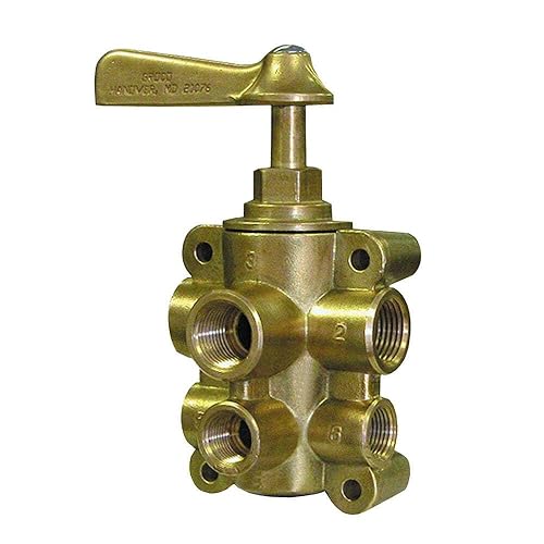 Boating Accessories Groco 6-Port NPT Bronze Fuel Valve, 1/2" Main - 3/8" Return, Multicoloured, Model FV-65038, One Size