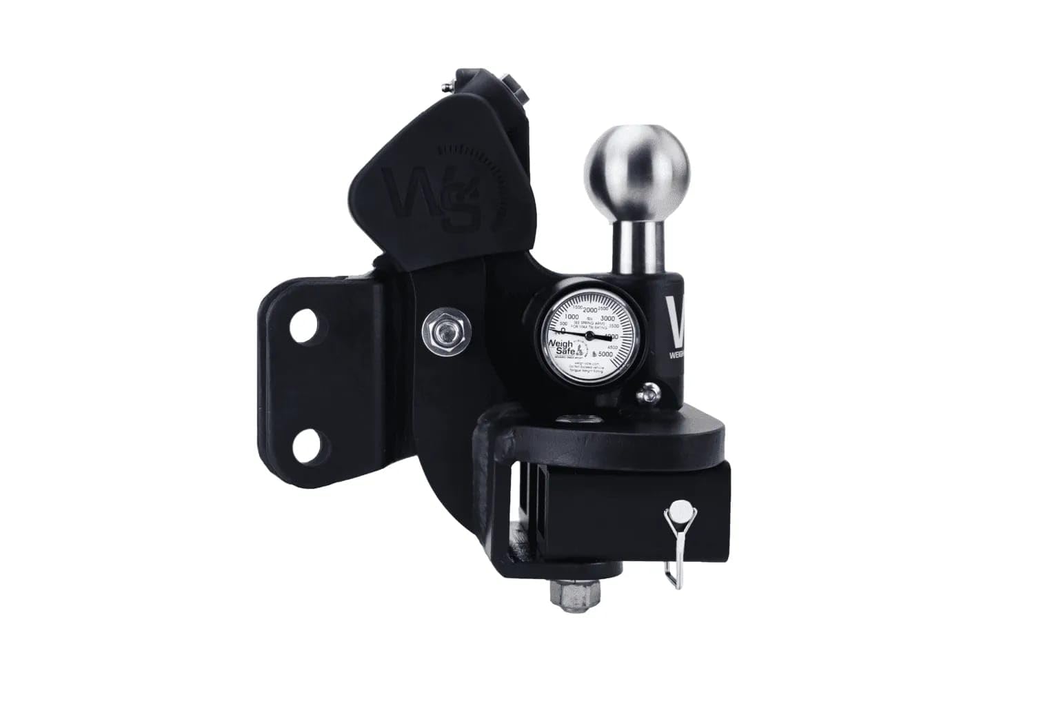 Weigh Safe True Tow Middleweight - Weight Distribution Hitch - Ball Mount Hitch with Anti-Sway Technology - 6 Drop, 2.5 Shan