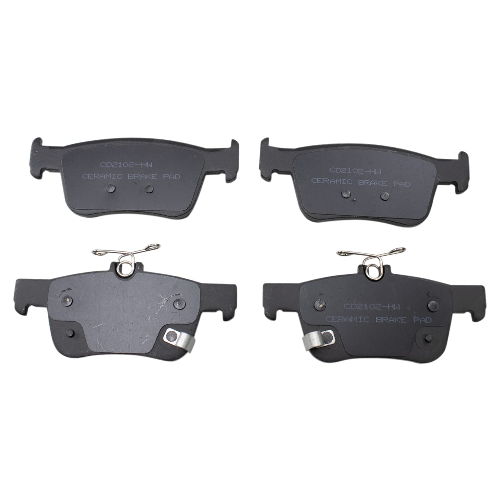 TRQ Rear Brake Pads Ceramic Compatible with 2021 Acura TLX 2018-2021 Honda Accord 2020-2021 Civic 2019-2021 Insight