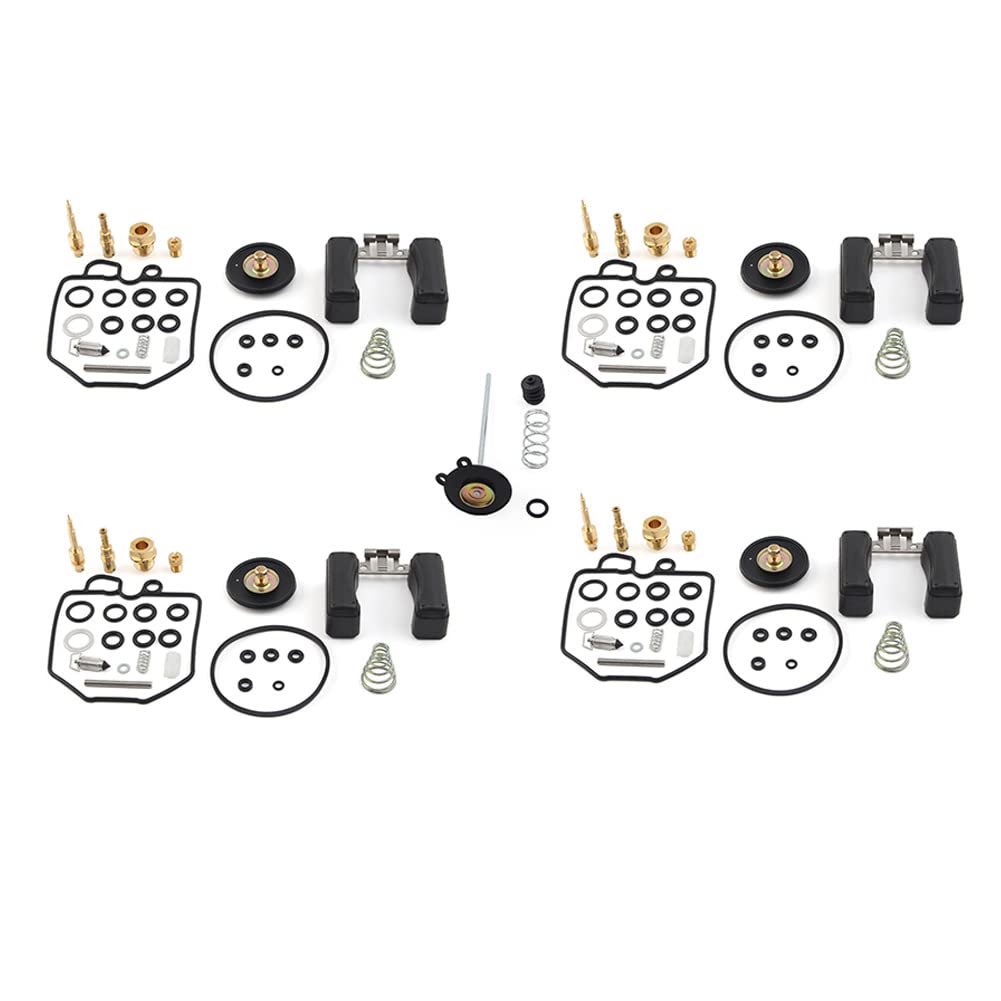Lirun Carburetor Repair Kit, Rebuild Kit 4 Sets For Honda Goldwing Gl1100 1980-1983; Gl1100A Aspencade 1982-1983; Gl1100I Interstate 1980-1983