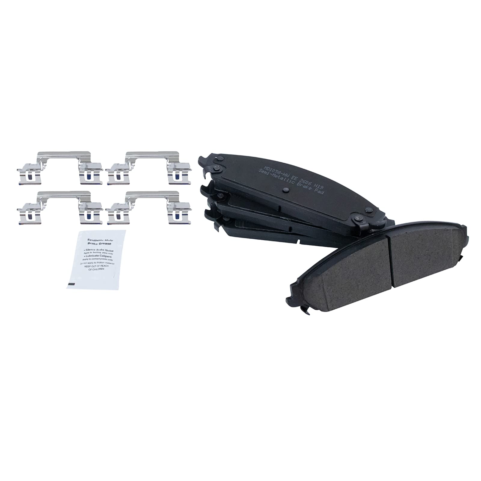 Trq Front Brake Pad & Rotor Kit Semi-Metallic Compatible With 2013-2014 Chrysler 200 Dodge Avenger 2008-2009 Caliber