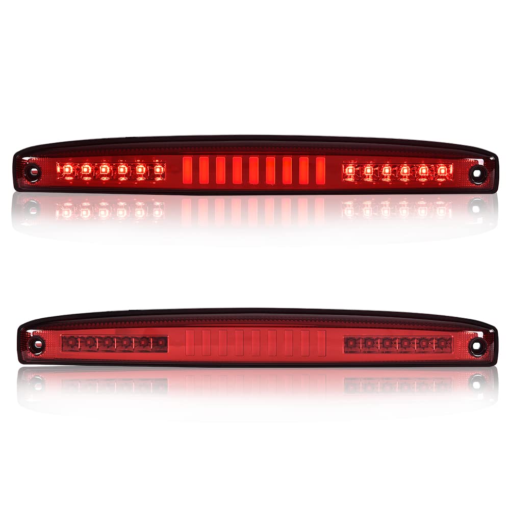 CROSSDESIGN LED 3rd Third Brake Light Compatible with Dodge Ram 2500 3500 2003-2006,High Mount Rear Stop Light Cargo Lamp,Red Le