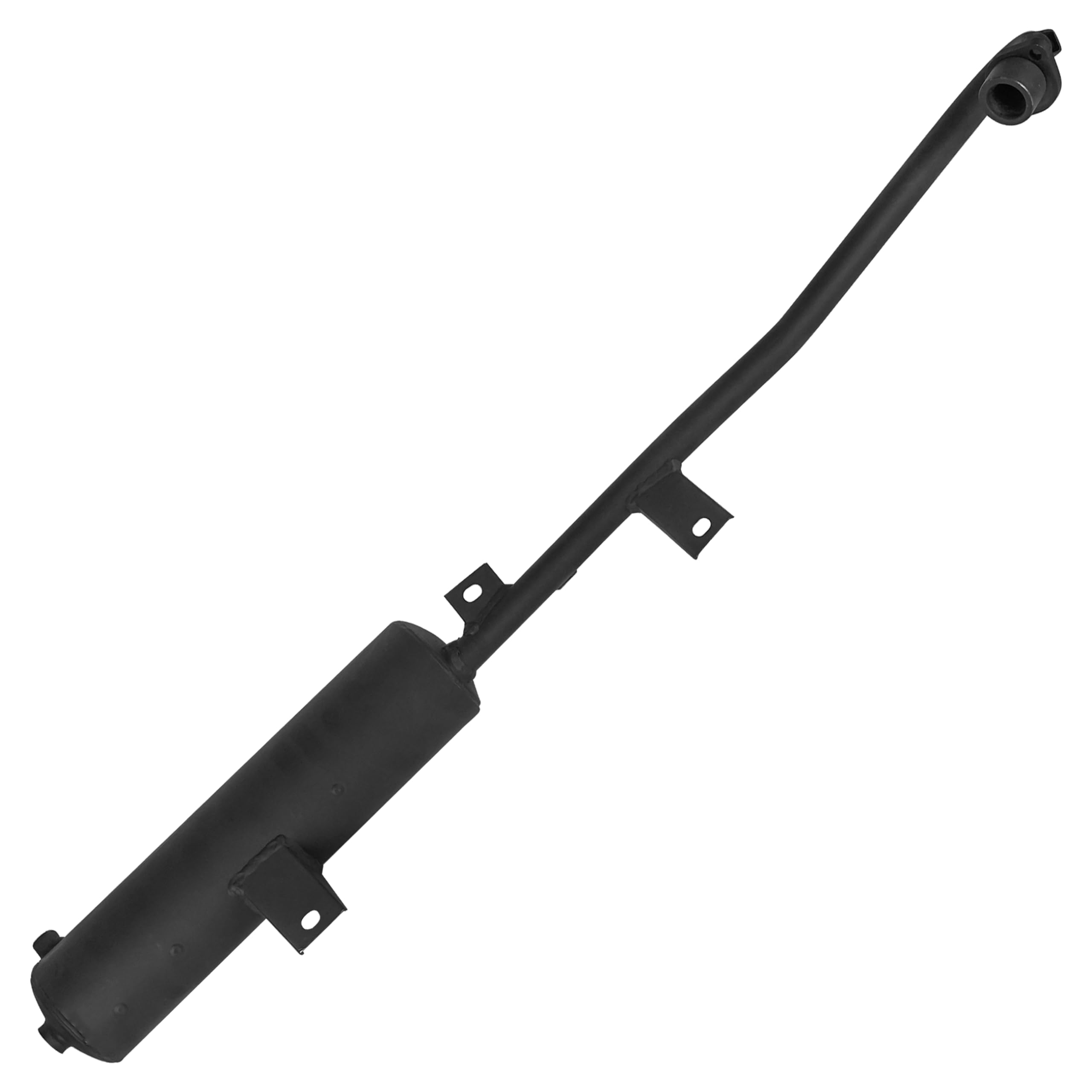 Caltric Exhaust Muffler Pipe for Honda TRX300FW 1993-2000, Aluminum, Compatible with Fourtrax 300 4X4