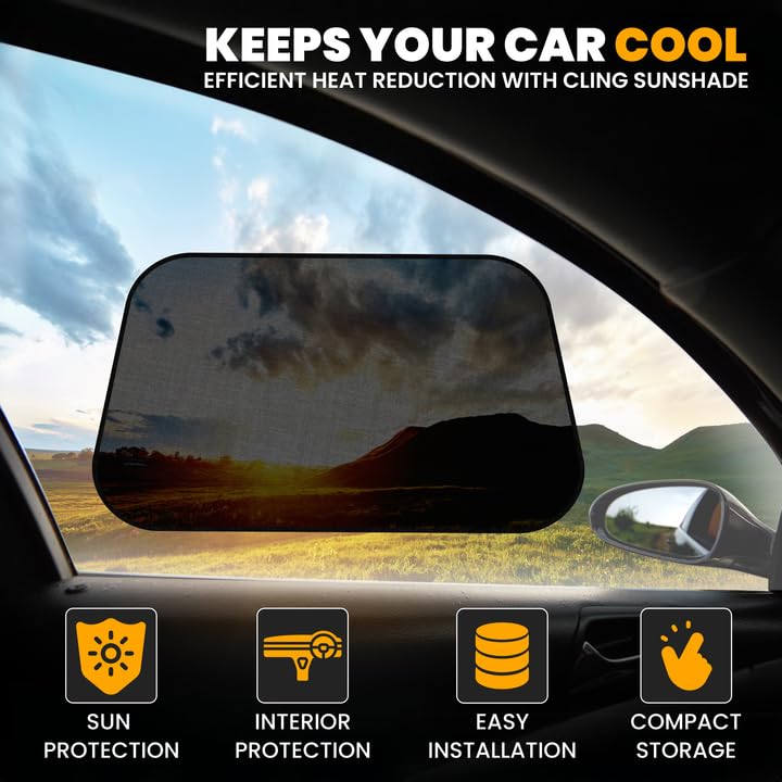 Econour Car Side Window Shades | Xl - 4 Pack Sunshade For Kids ' Windows | Auto Sun Protection, Blocks Uv And Sun Glare