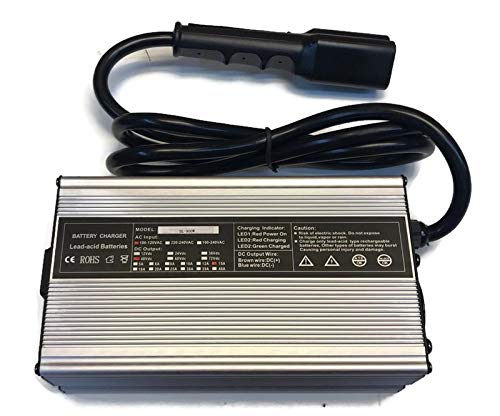 Vital All-Terrain 48V 15A Battery Charger for Yamaha Golf Cart - Blue, 3-Pin Plug, Compatible with Years 2007 & Up