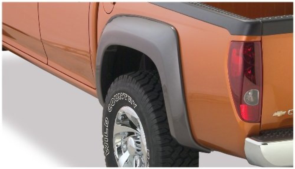Bushwacker Extend-A-Fender Extended Rear Fender Flares | 2-Piece Set, Black, Smooth Finish | 41028-02 | Fits 2004-2012 Chevrolet