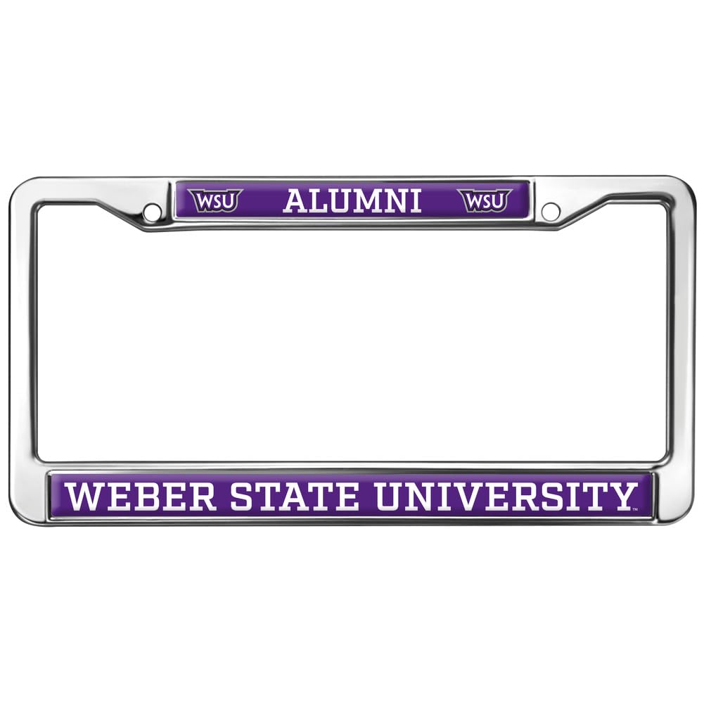 Weber State University Alumni Full Size Standard License Plate Metal Frame