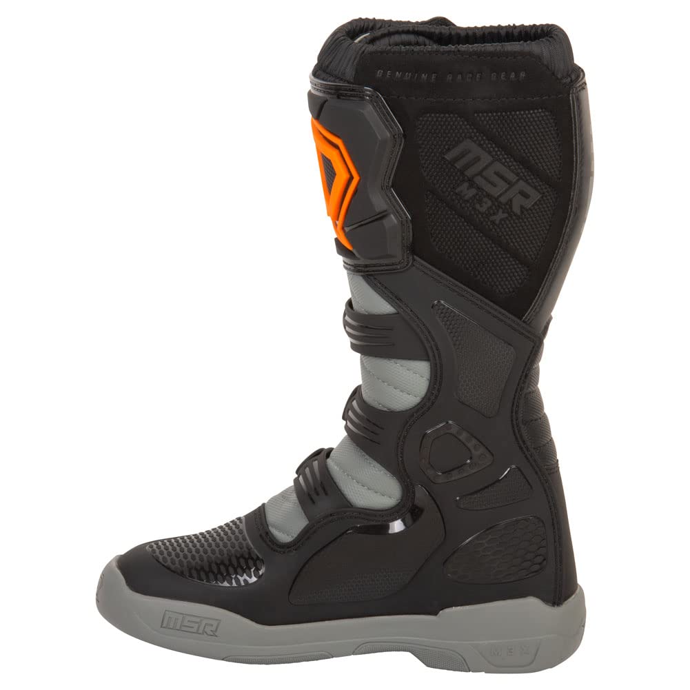 MSR M3X Motocross Boot (10, Grey/Orange)
