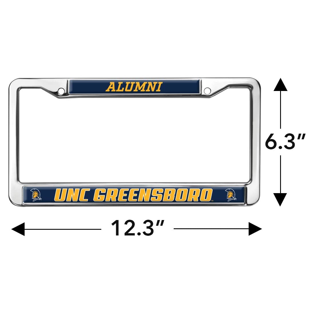 UNC Greensboro Alumni Design Full Size Standard License Plate Metal Frame