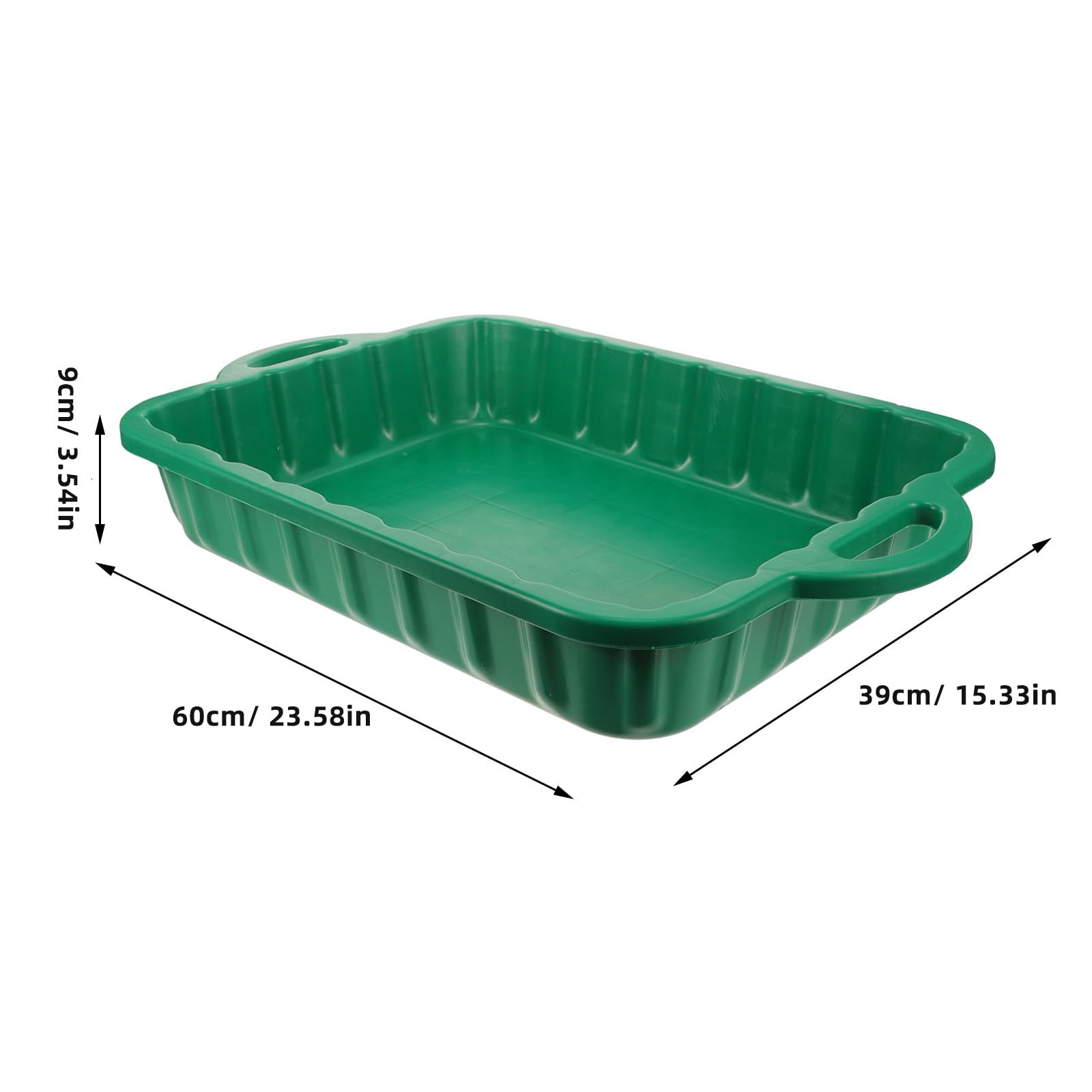 CALLARON 23.5'' Car Oil Drain Pan - Heavy Leakproof Oil Collector Pan, Plastic Large Transmission Drain Pan, Changing Oil Pans f