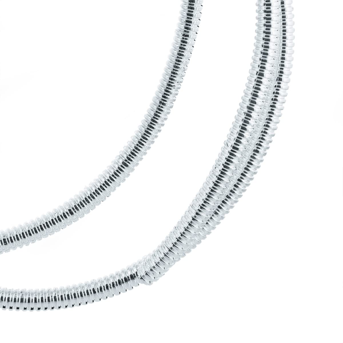 United Pacific 34804 72-Inch Long     Diameter Chrome Wire Loom, Corrugated Polypropene Construction, Crush & Abrasion Resistant
