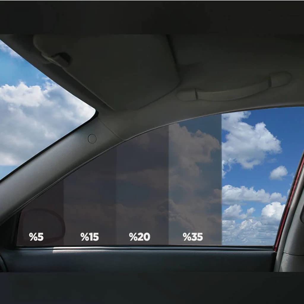 mg mega oto market Car Window Tint Film 35% VLT Black 20'' x 20 Ft Roll - UV Block, Scratch Resistant, Universal Fit