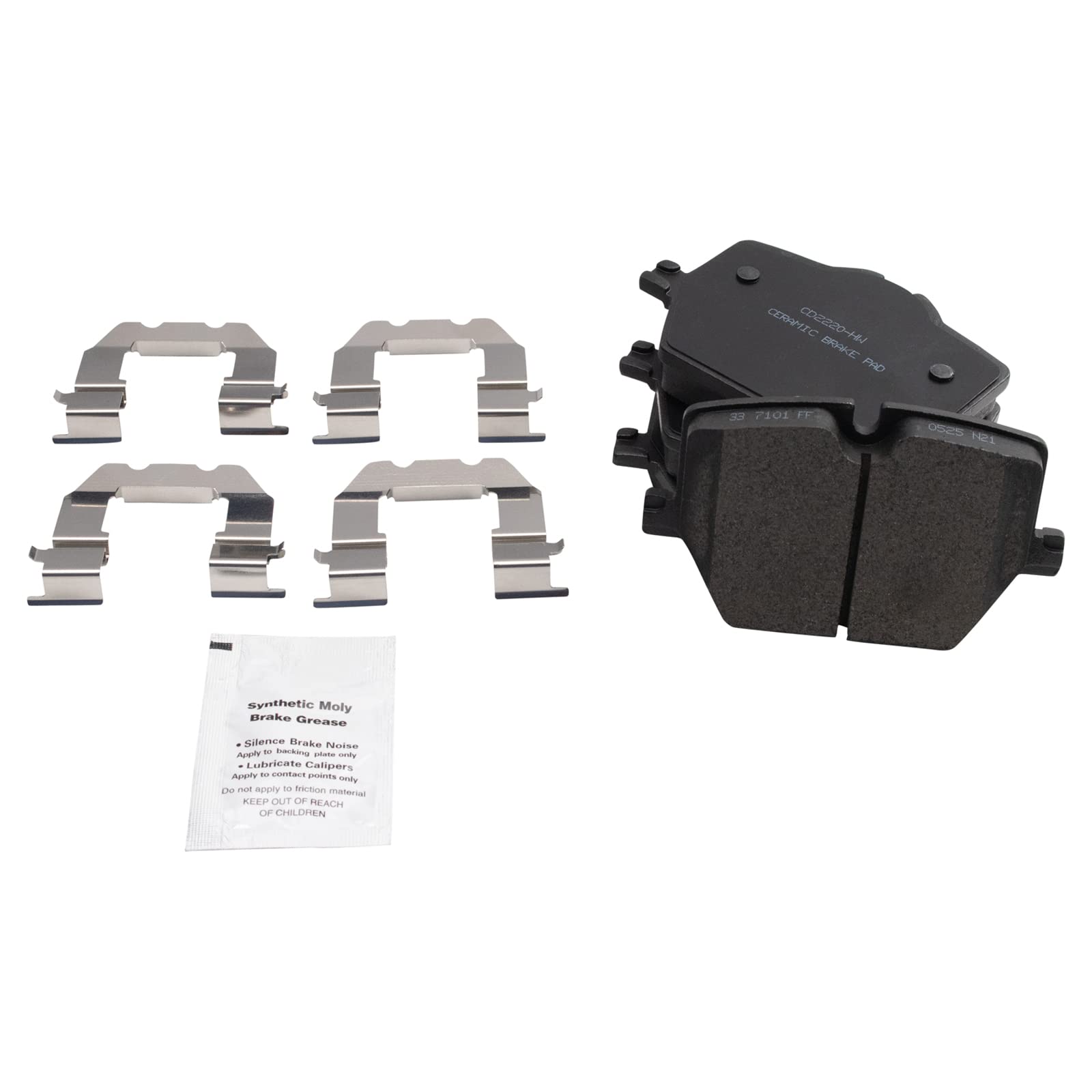 TRQ Rear Brake Pads Ceramic Compatible with 2019-2021 BMW 330i 330i xDrive 2020 M340i M340i xDrive Z4 Toyota GR Supra CD2220