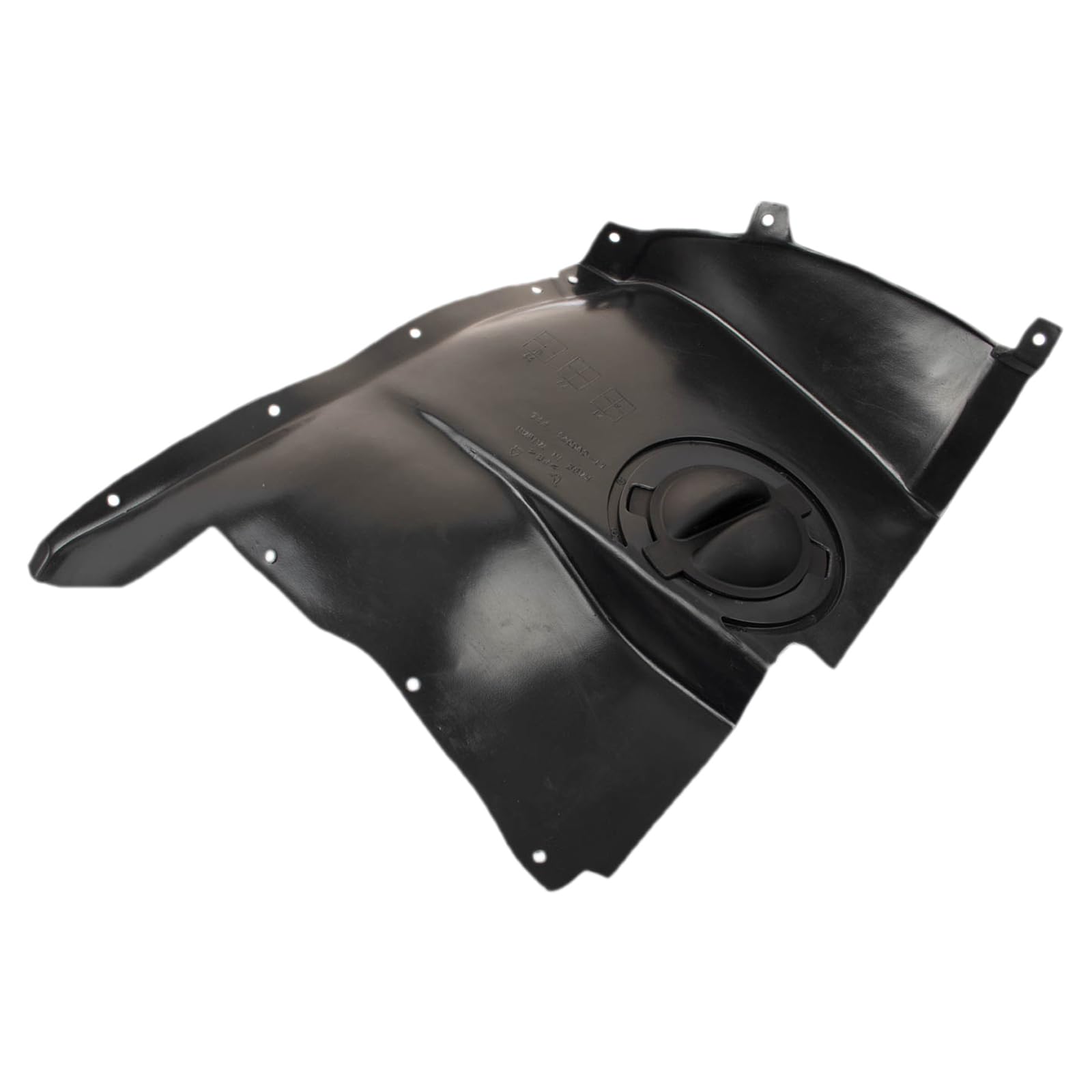TRQ Front Inner Fender Liner Set for 2005-2013 Chevrolet Corvette, Black, Aluminum, Model BDA06729
