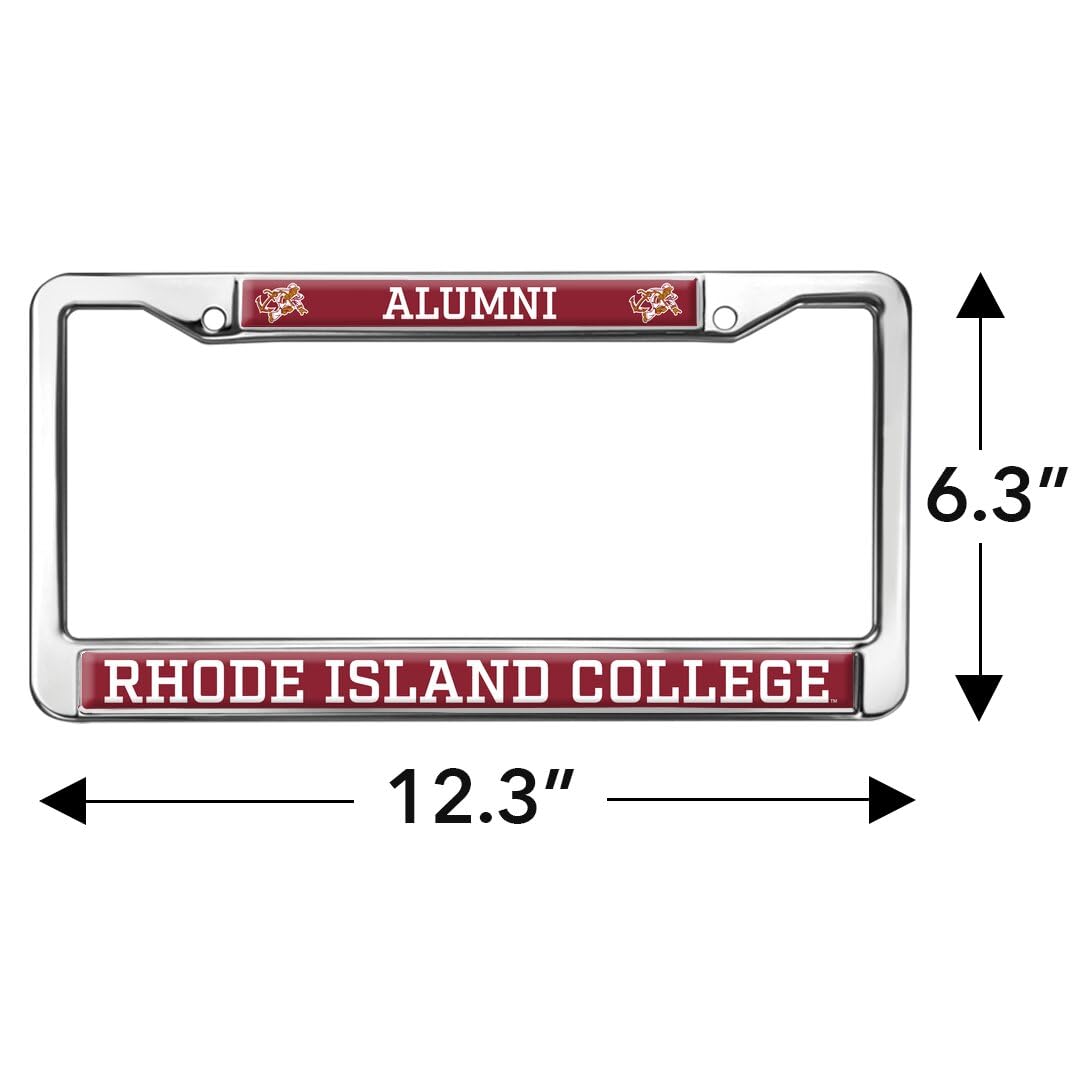 Rhode Island College Alumni Full Size Standard License Plate Metal Frame