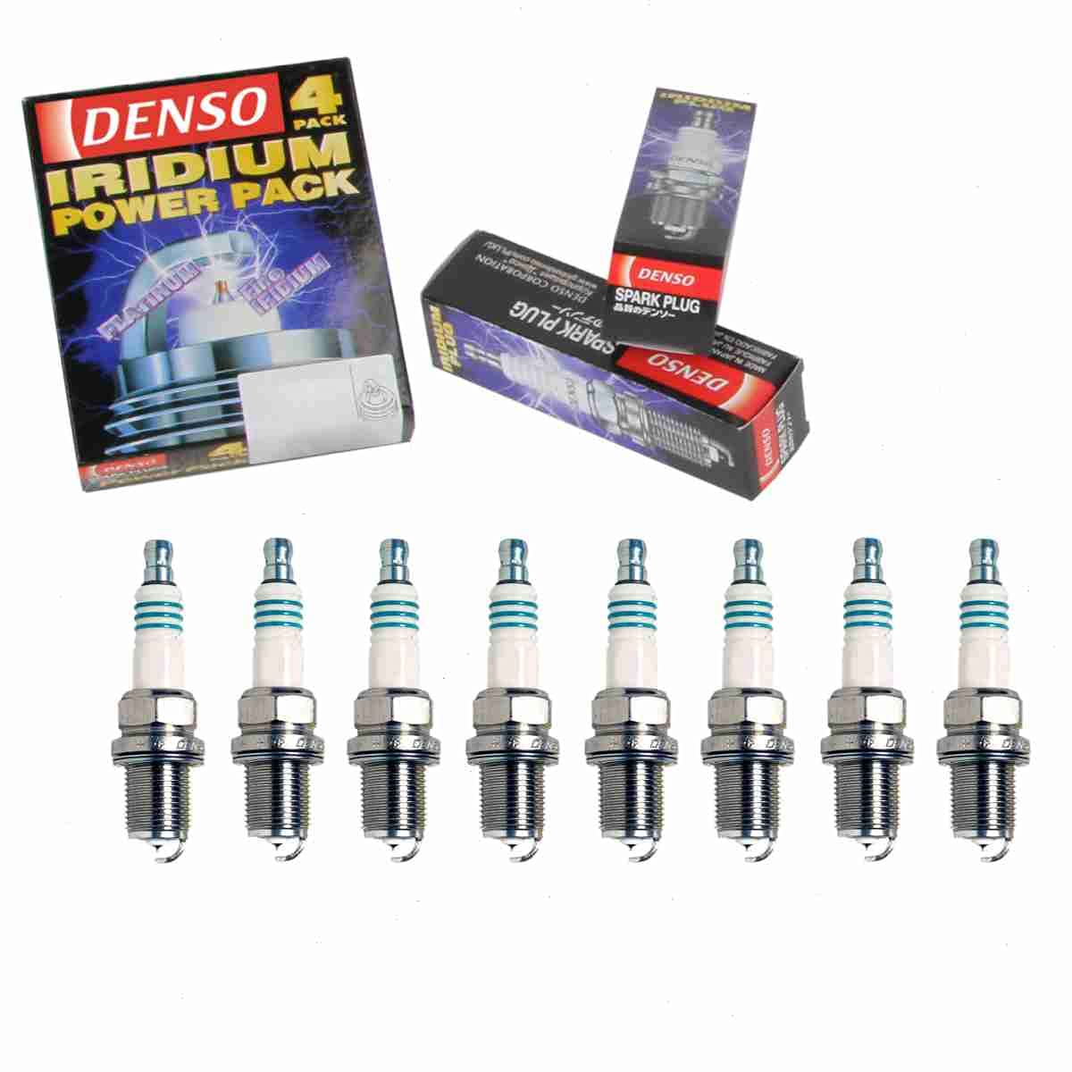 8 pc DENSO Iridium Power Spark Plugs compatible with Toyota Tundra 4.7L V8 2000-2009