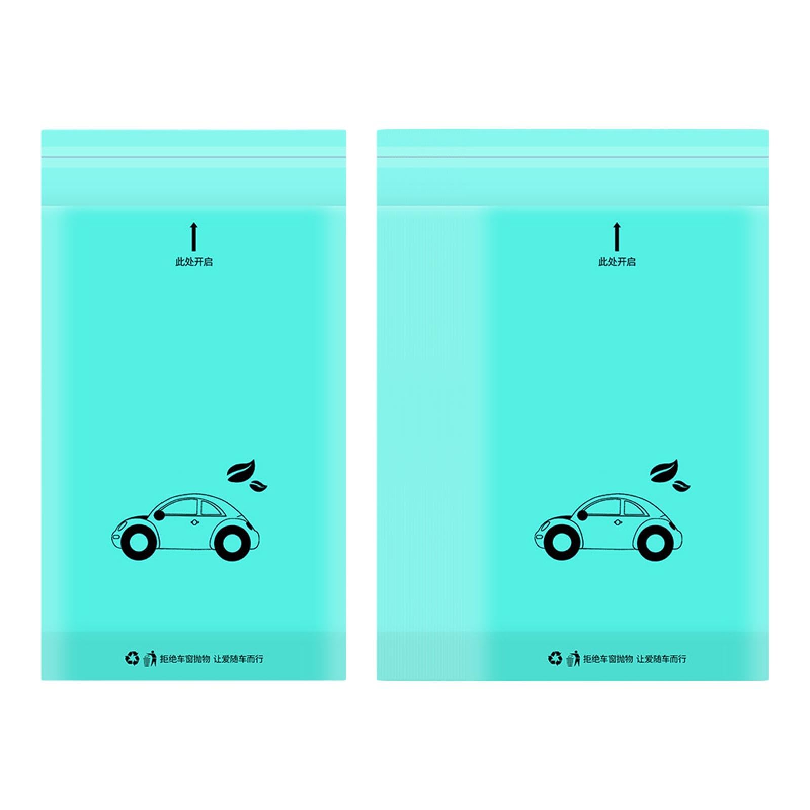 Enakshi (Label) Creations Car Trash Bag Easy Stick On Car Garbage Bag for Cars Bathrooms Bedrooms 50 BlueHome & Garden|Household
