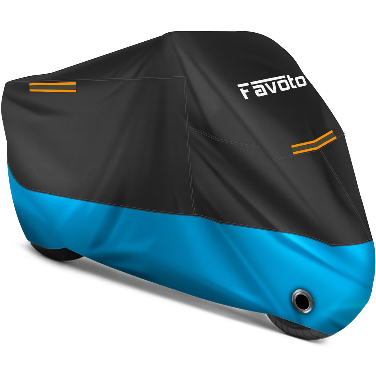 Favoto Motorcycle Cover 96.5 Inches Length All Season Universal Weather Waterproof Rain Sun Outdoor Protection Night Reflector W