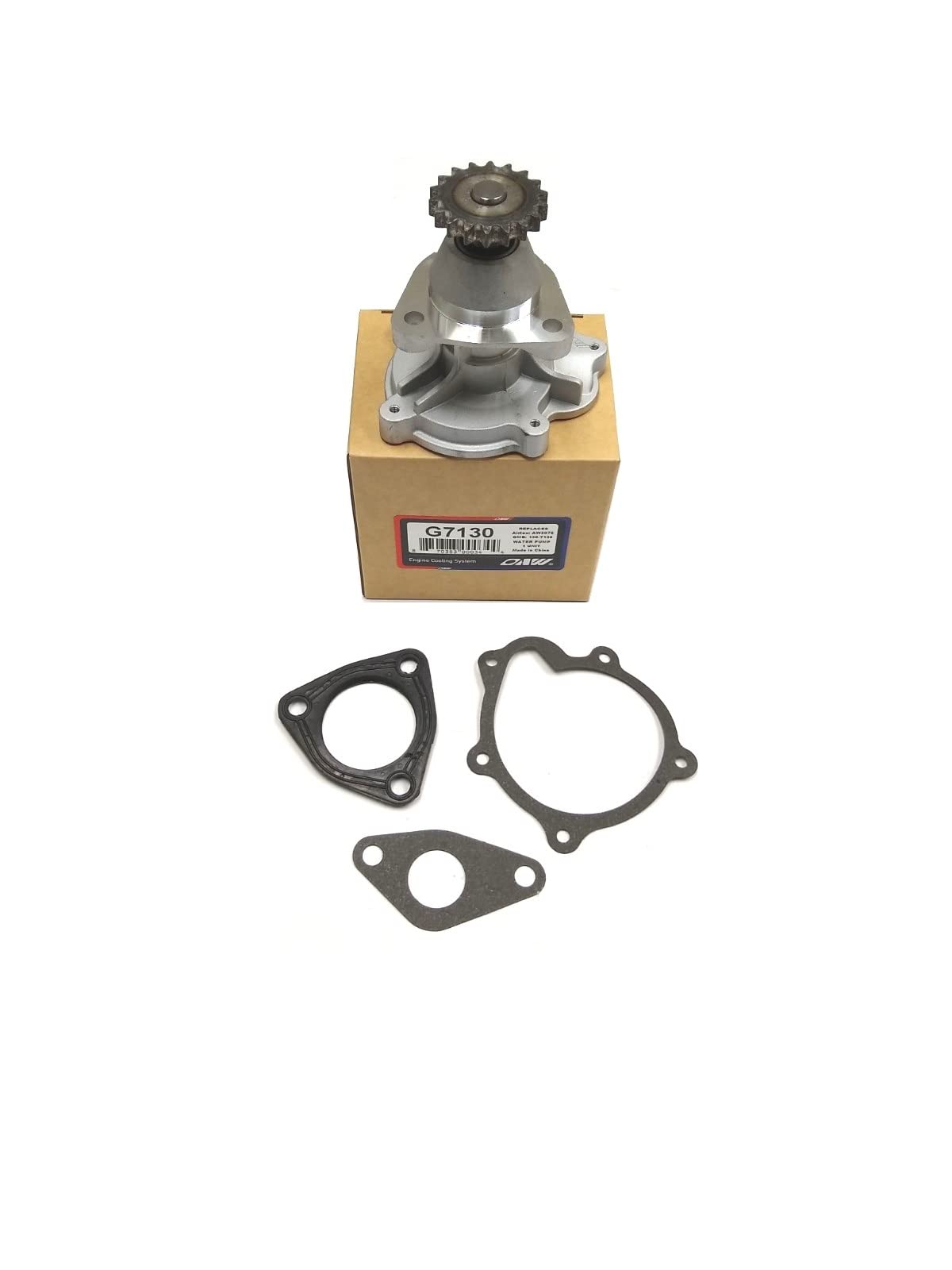 OAW G7130 Engine Water Pump for 96-02 Chevrolet Cavalier Pontiac Sunfire, 96-01 Grand Am & 97-99 Malibu 2.4L
