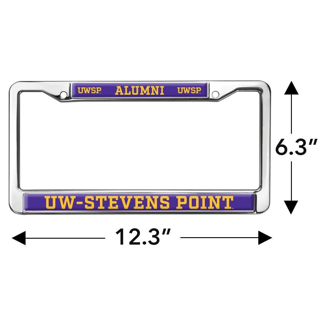 GRAPHICS & MORE Wisconsin-Stevens Point Alumni License Plate Frame - Metal, Full Size, One Size