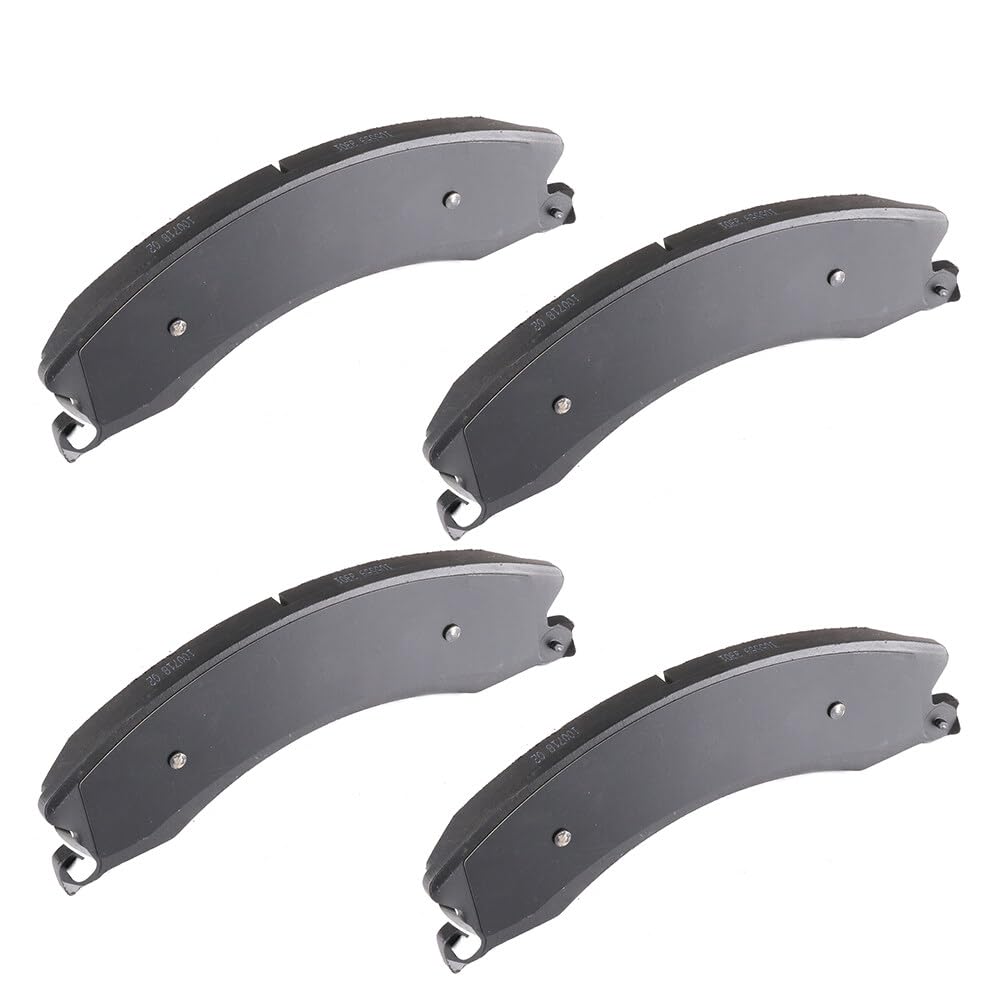 Cciyu D1565 Semi-Metallic Disc Brake Pads Kit - Front/Rear For Chevrolet Express 3500/4500, Silverado 2500/3500 Hd, Suburban 350