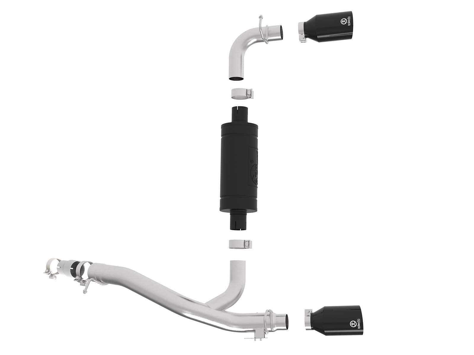 Afe Power 49-33104-B Takeda Axle-Back Exhaust System