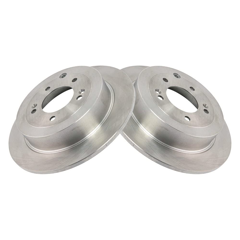 Trq Rear Brake Rotors Set Solid Compatible With 2016-2021 Hyundai Tucson 2017-2021 Kia Sportage