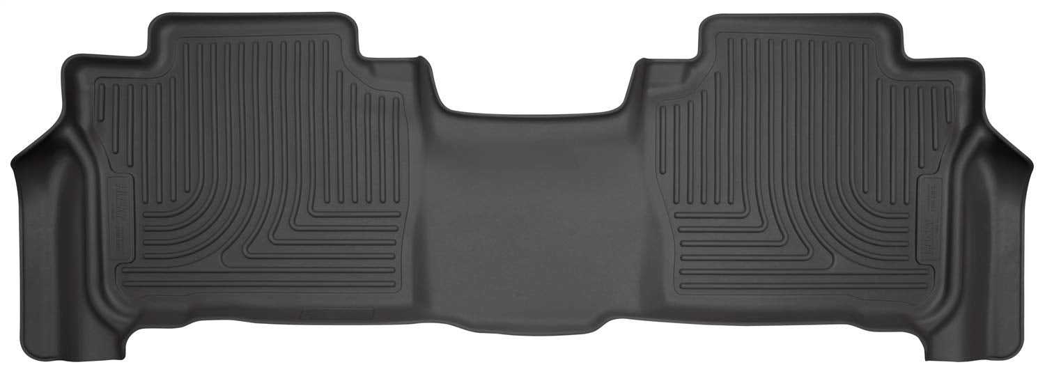 Husky Liners Weatherbeater Floor Mats | Fits 2013-2021 Lexus Lx570, 2013-2021 Toyota L& Cruiser W/O 3Rd Row | 2Nd Row, 1-Pc Blac