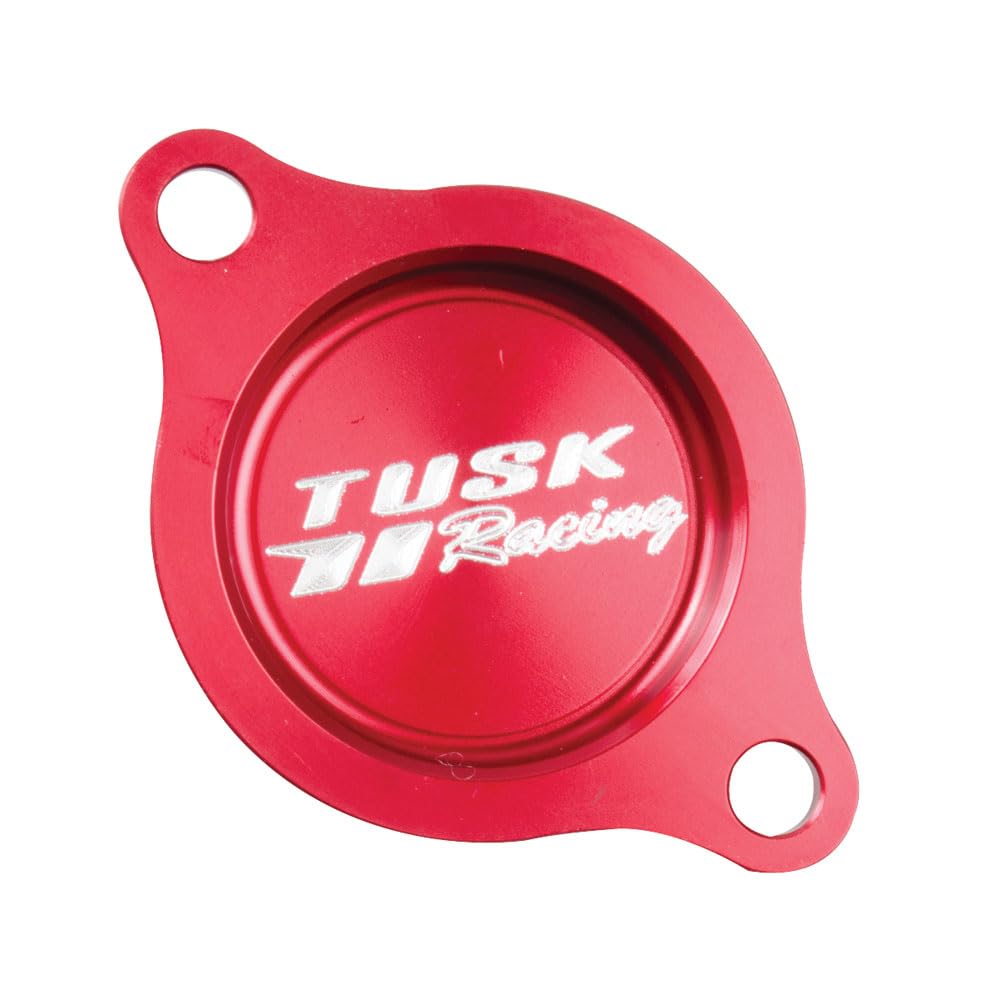 Tusk Aluminum Oil Filter Cover Red Compatible with Honda CRF250R 2018-2026