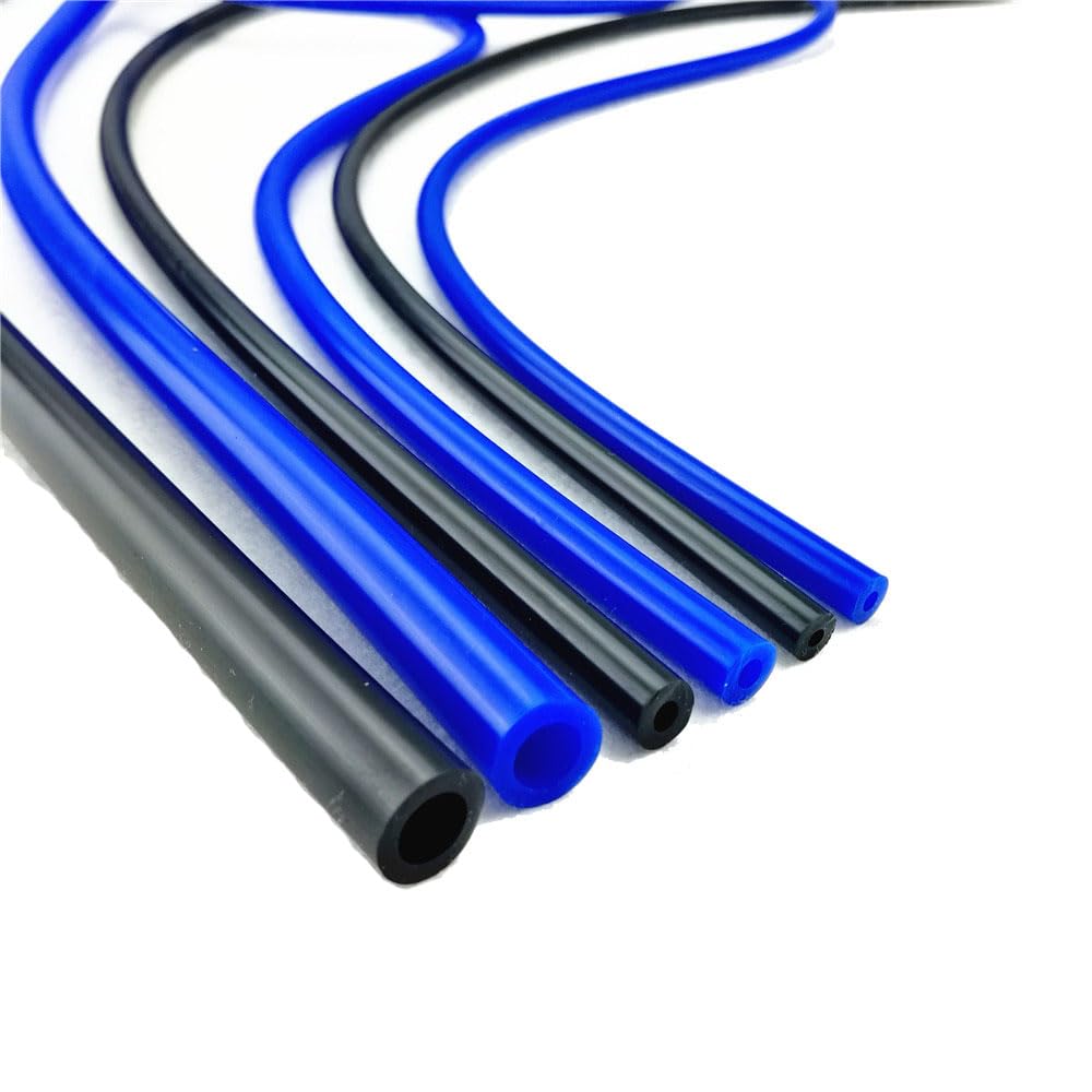 Aotokoop 5/32'' Silicone Vacuum Tubing, Id 4Mm Vacuum Hose Automotive Universal, High Temp Rubber Hose 10 Feet (3 Meter) Per Rol