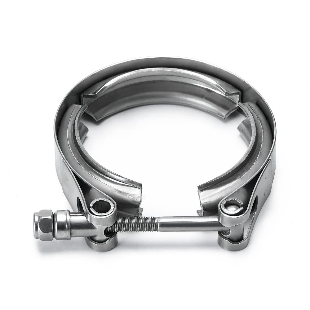 Ptnhz Universal Stainless Steel 2.0'' V Band Clamp For Turbo, Downpipes, Exhaust Systems(2.0''/2.5''/2.75''/3.0''/3.25''/3.5''/4