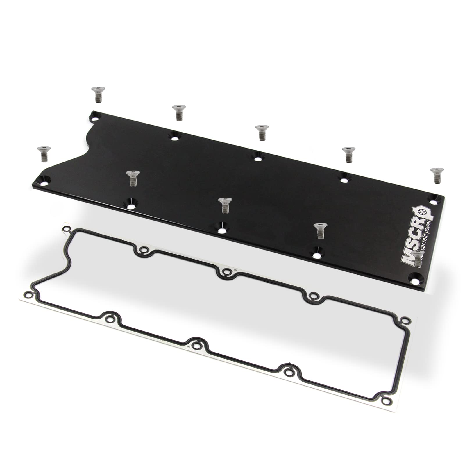 Mscrp Ls Gen 3 Valley Pan Cover Plate With Gasket And Seals Low Profile Compatible With Lsx Ls1 Lm7 Lr4 Lq4 Ls6 L59