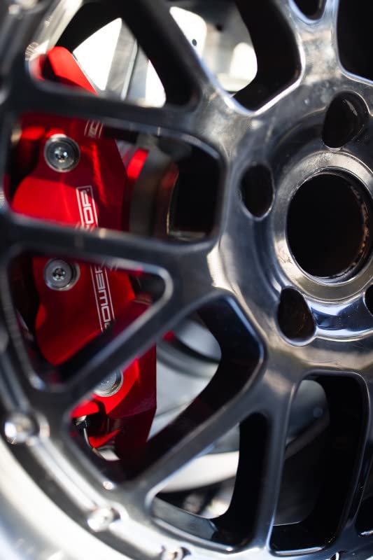 Power Stop Front S4722 Pair Of High-Temp Red Powder Coated Calipers For Ford Mustang 1999-2002 [Model Specific]